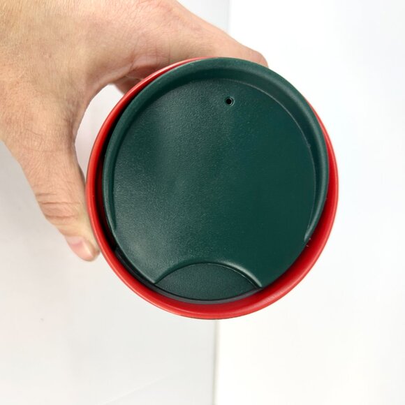 Starbucks Christmas Limited Edition Ornaments Ceramic Travel Mug- 2019 Red Green - Picture 5 of 12